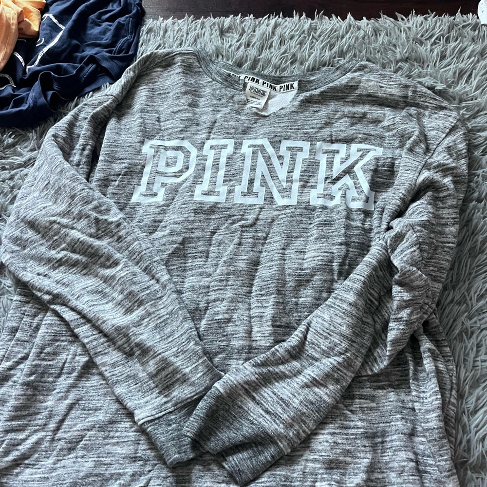 PINK Victoria's Secret Gray Sweatshirt